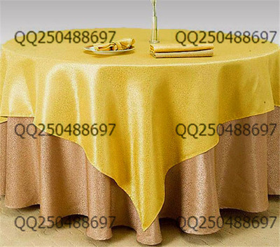 即拍即发酒店桌布 饭店圆台布餐厅方餐桌布椅套布艺套装定做桌布