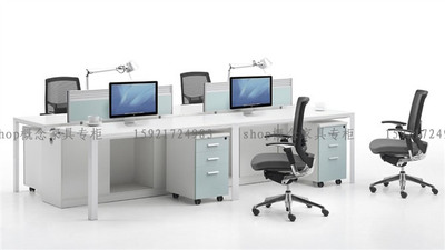 概念板式办公家具4人组合屏风工作位职员桌卡座办公桌1.2米 081