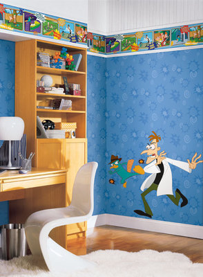 成都墙纸 时尚 儿子房 配套组装墙贴 经典卡通儿童墙纸壁纸DK6074