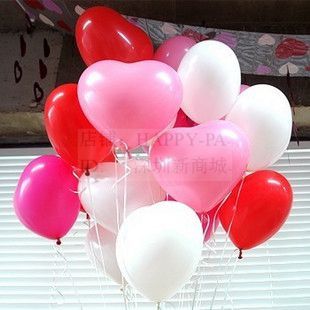 进口12寸心形球 PARTY生日派对婚礼求爱纪念日装饰用球 多色可选