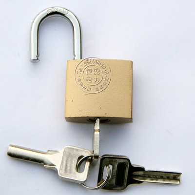 原子铁锁头带3把钥匙单开32和38锁体学生防撬抽屉箱柜门防盗挂锁