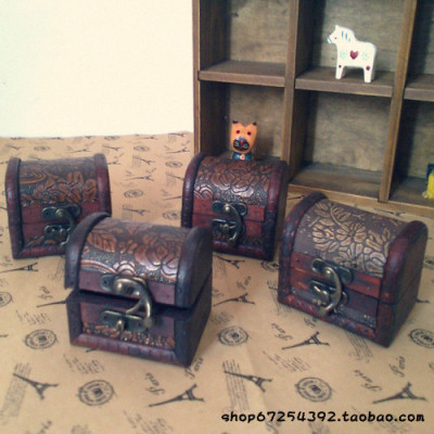 特价 zakka杂货 收纳盒 复古首饰盒 木质盒 摆设背景 拍摄道具