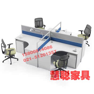 上海办公家具100%生产厂家组合屏风隔断办公桌4人工作位职员卡座