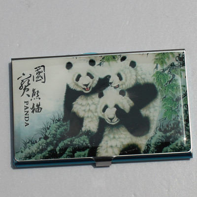 名片夹 商务名片盒 国宝大熊猫 中国风特色 外事出国小礼品送老外