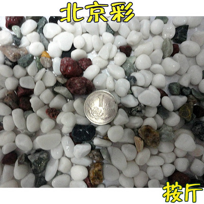 白石头 乌龟布景鱼缸底沙北京砂 小石头 三色砂 水草打底 包邮1斤