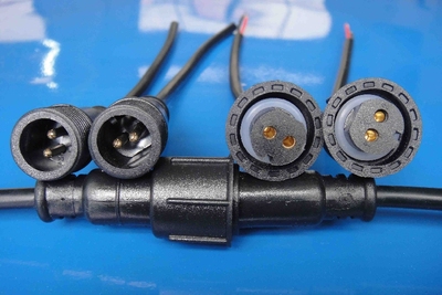 LED灯具接头 2芯3芯4芯 电线插头 公母插头插座 防水连接器