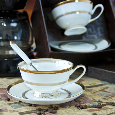 骨瓷创意咖啡杯套装欧式简约个性欧美咖啡套具陶瓷下午茶具红茶杯