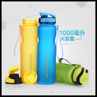 超大容量夏季水壶1000ml便携学生塑料水瓶夏天杯子运动带茶隔水杯