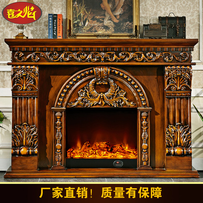 欧式壁炉 1.8米壁炉电视柜1.5实木电壁炉架壁炉芯 壁炉装饰柜8071