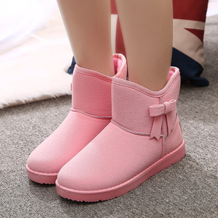 2015冬季新款韩版雪地靴女鞋子潮韩版学生保暖短靴加绒棉鞋女靴子