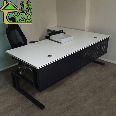 现代简约办公家具主管桌经理桌大班台单人办公桌椅新款板式老板桌