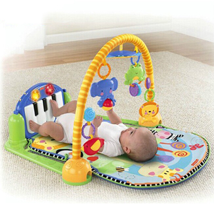 包邮婴儿音乐脚踏钢琴健身架器 婴幼儿玩具游戏毯 宝宝爬行垫