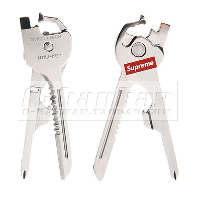 LAWRENCE 潮牌 Supreme 14ss Utili key多功能六合一钥匙刀钥匙扣