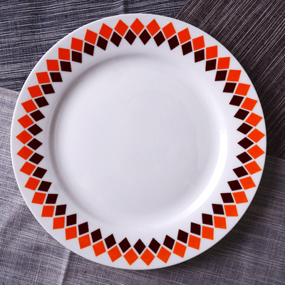 北欧式创意水果平盘碟 个性简约餐盘子餐具餐盘牛排盘西餐盘8寸