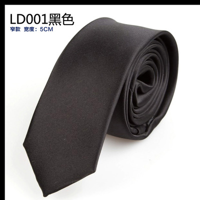 男士韩版窄领带 结婚时尚休闲新郎领带男韩版潮黑红灰色波点