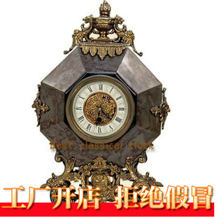 铸铜理石机械座钟|欧式复古台钟老式上弦仿古董钟|台钟挂钟落地钟
