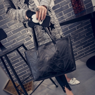 大包简约气质手提包女2015秋冬新款韩版时尚休闲大容量单肩包女包