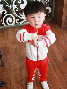 秋装儿童休闲卫衣宝宝纯棉长袖开衫男童运动套装2-3-4-5-6岁韩版