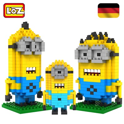 德国loz俐智 儿童益智 小黄人系列积木玩具 微型迷你拼装钻石颗粒