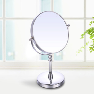 台式新款本色双面 欧式镜子 化妆镜梳妆镜美容镜6英寸