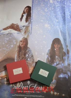 少女时代TTS TAETISEO亲笔签名圣诞专辑Dear Santa签TO+海报+礼物