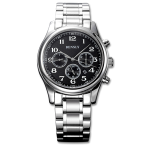 BENSLY/宾时力 商务瑞士男表 精钢防水石英表男士手表非机械表