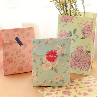 韩版文具小清新森系花朵纸质收纳袋礼品袋创意包装礼物袋子喜糖袋