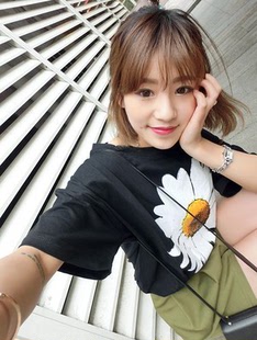 2015夏季新款韩版女装宽松大码短袖T恤小衫女 学生打底衫上衣潮