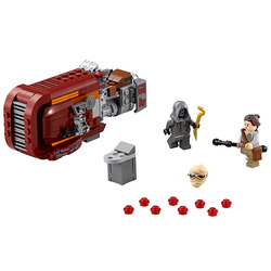 星球大战系列 Rey的飞车拼装玩具 益智乐拼组装军事模型6岁以上