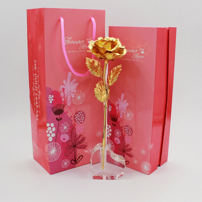24k金箔玫瑰花金玫瑰 可刻字送女朋友老婆女生的创意浪漫生日礼物