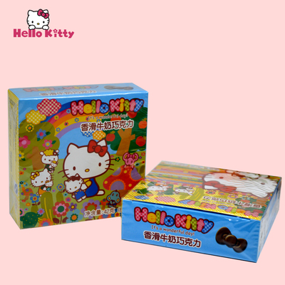 Kello Kitty可可脂牛奶巧克力礼盒批发送女友卡通喜糖儿童零食84g