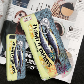 趣味独家设计 iphone6plus 海鲜沙丁鱼罐头 苹果5S手机壳 包邮