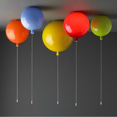 彩色气球个性现代简约亚克力创意餐厅卧室书房儿童房间吸顶灯