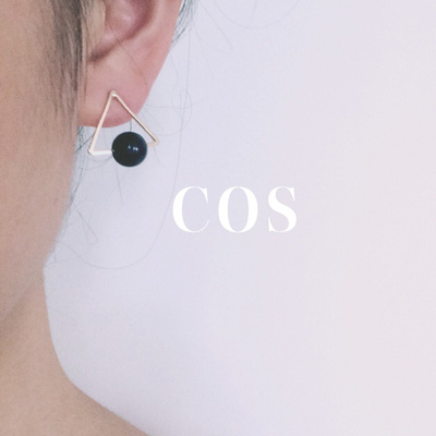 ANNHE Earrings COS个性复古极简几何三角形HM耳钉显气质百搭耳饰