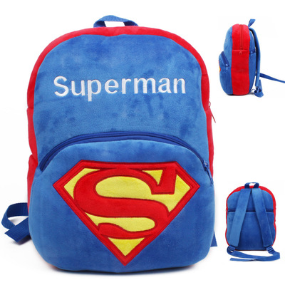 奥特曼超人毛绒儿童小学生幼儿园书包男孩双肩包宝宝玩具小书包