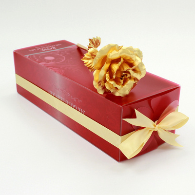 金玫瑰 24k金箔玫瑰花七夕情人节礼物送女友老婆的创意生日礼品