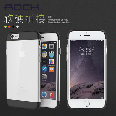 ROCK 奥利系列iPhone6S/Plus手机壳硅胶防摔透明软外壳保护套