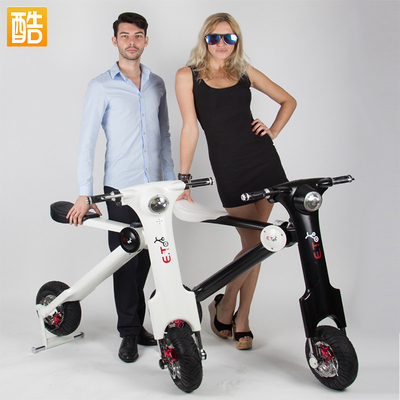 欧洲创意电动车 scooter摩托车成人电瓶车折叠迷你自行车代步