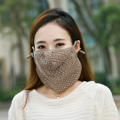 韩国大口罩加大夏防晒面罩遮脸开口透气脸罩秋冬保暖防尘男女口罩