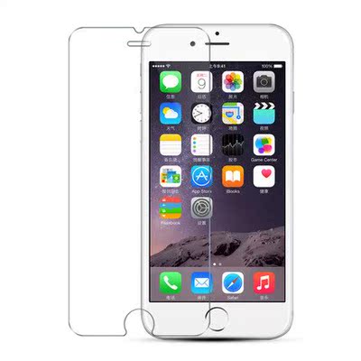 苹果6plus钢化膜IP6plus高清贴膜 iphone6plus防爆钢化玻璃膜
