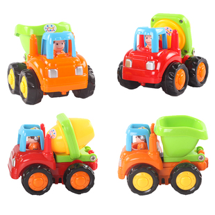 汇乐326汽车玩具儿童惯性车工程车推土车卡车玩具搅拌车