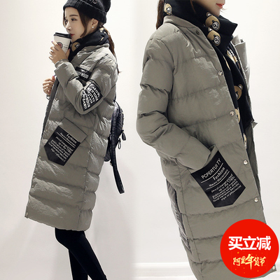 2015冬季新款冬装棉袄面包服女棉服韩国袄子中长款外套潮女款棉衣