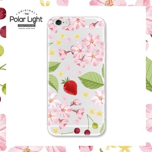 PolarLight·樱花园 原创设计文艺苹果手机壳iPhone6/plus 软case