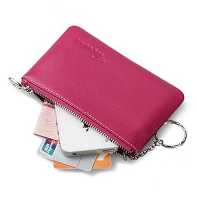 新款真皮零钱包女士手机包韩版可爱时尚小包超薄拉链小钱包卡包