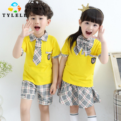 2016夏季新款男女童韩版双胞胎姐弟童套装可爱宝宝幼儿园服校服