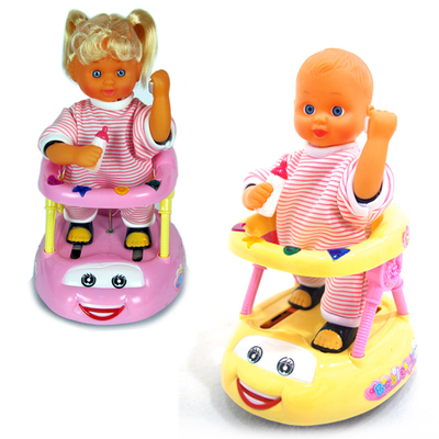 发光音乐万向电动玩具车 婴儿学步车 男孩女孩儿童玩具