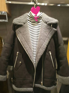 2015冬新韩版流行时尚款式精品女装仿皮大衣MPLT721C
