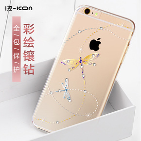 icon苹果6手机壳6splus5.5保护壳日韩简约硅胶软边硬壳奢华保护套