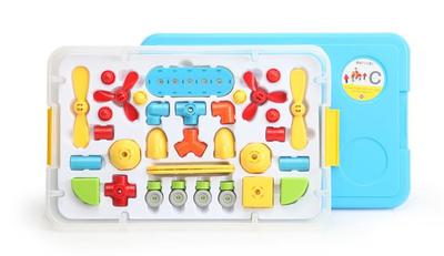 EDTOY 韩国玩具 进口 磁力积木 环保树脂 达芬奇C盘 32块 P90433