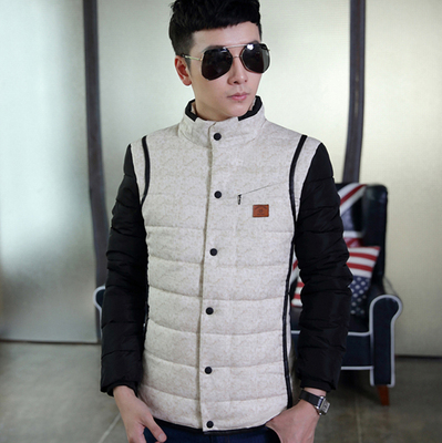 2015冬季新款青年男士加厚棉衣外套韩版修身时尚立领棉服男装棉袄